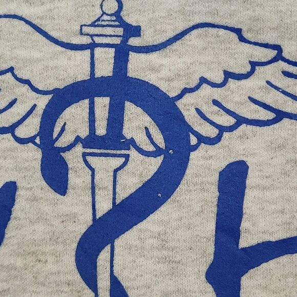 Vintage 420 Med-High Hoodie Small 19x24 Gray - Picture 11 of 12